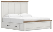 Ashley Savonport King Panel Bed with Storage
